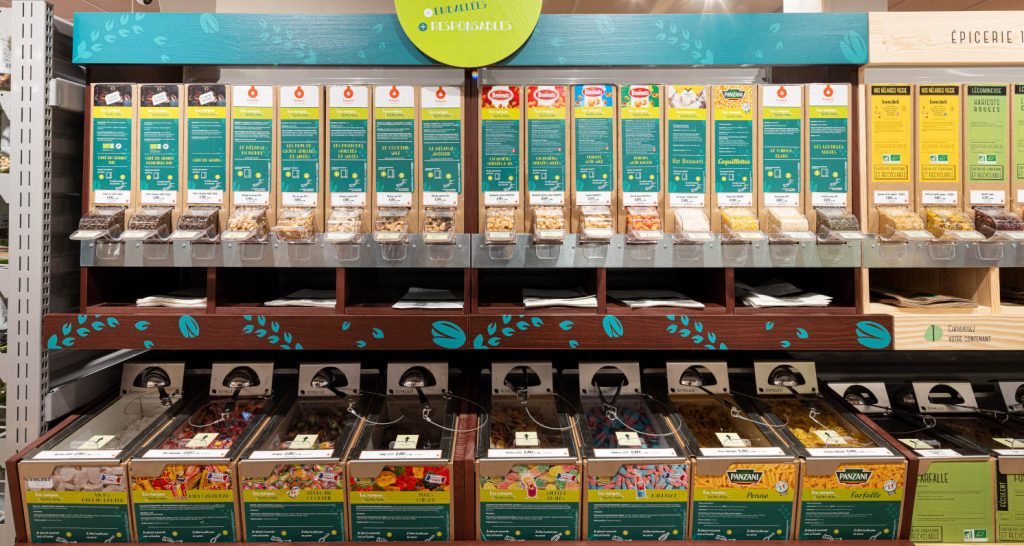 Meuble vrac testé dans les 4 magasins Franprix