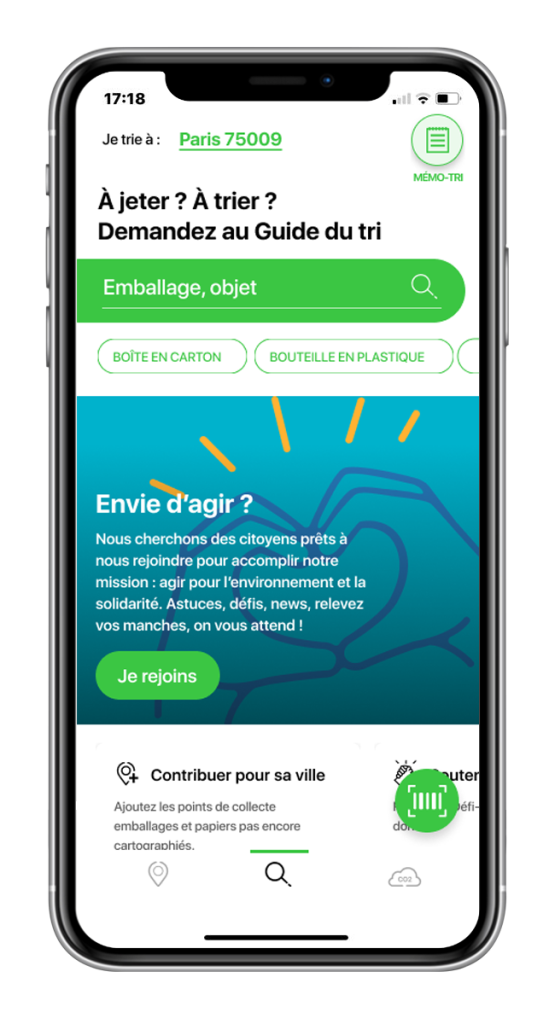 Applicagion Guide du tri