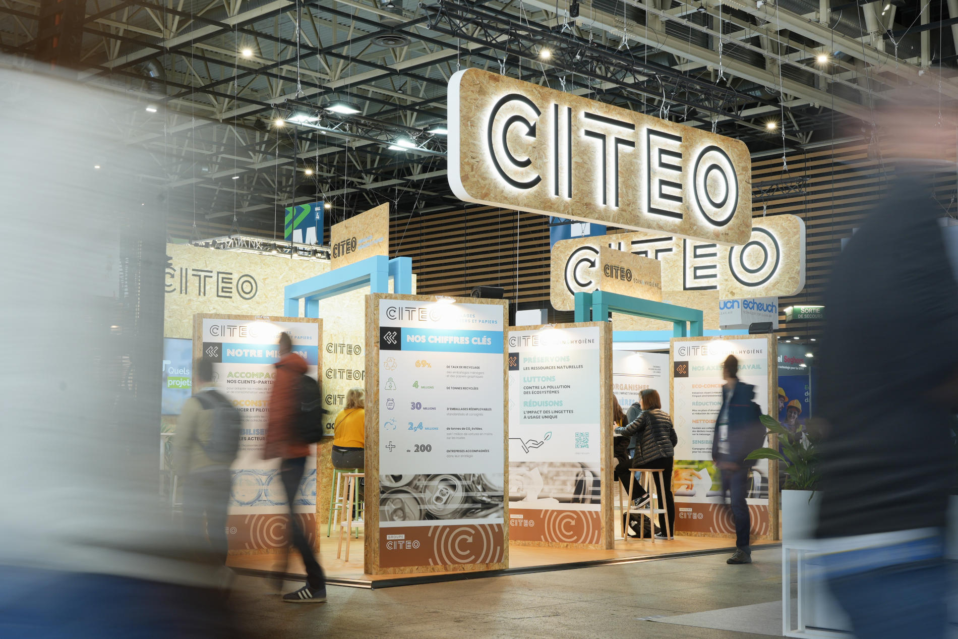Stand Citeo dans un salon professionnel