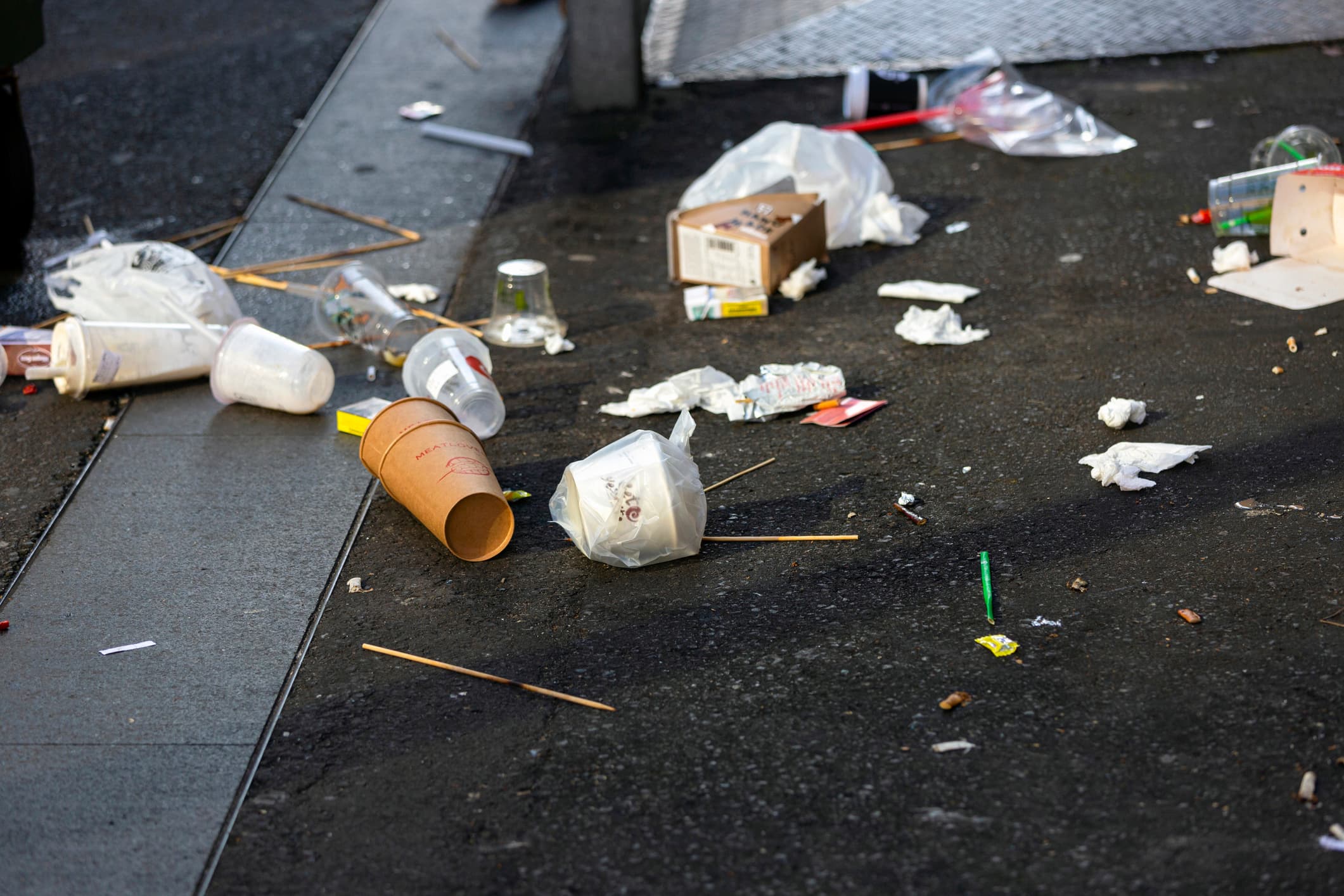 déchets abandonnés